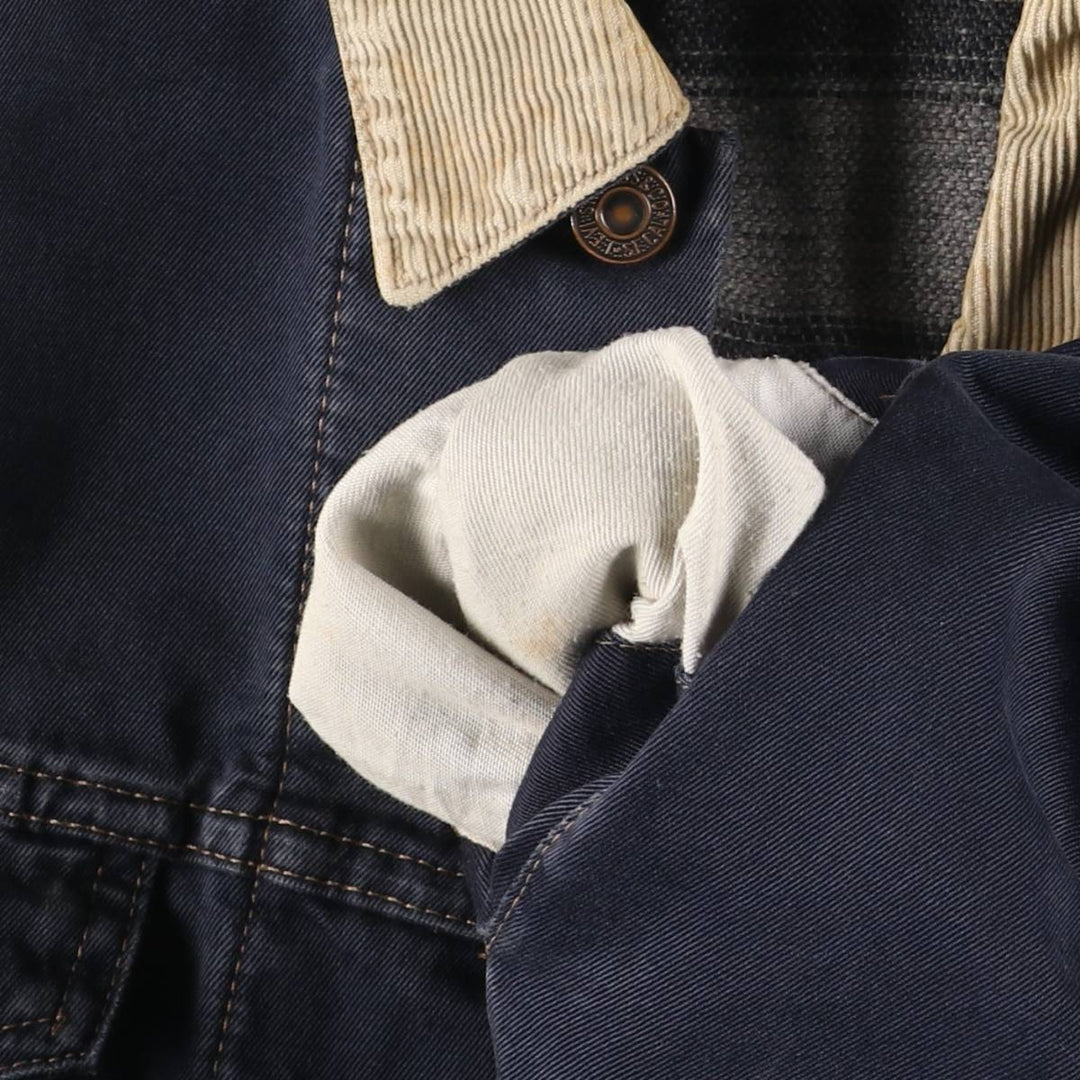 Levi's Trucker Jacket, Cotton, Men's Size L cotton navy blue type Vintage Second Hand