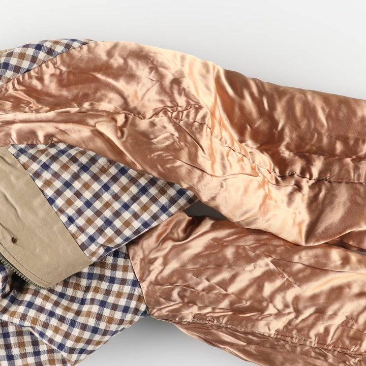 Aquascutum padded puffer jacket, men's size M unclear Beige type Vintage Second Hand