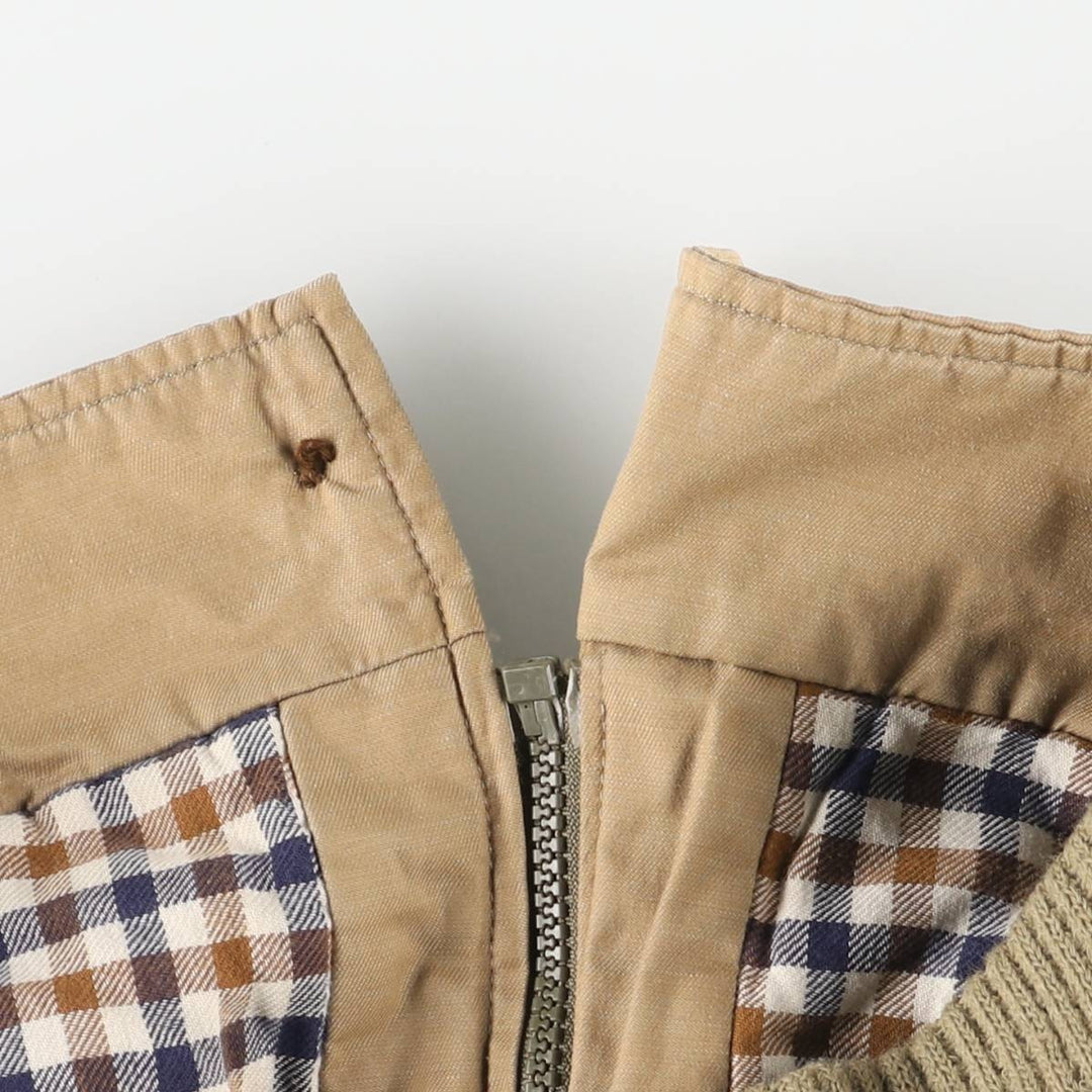 Aquascutum padded puffer jacket, men's size M unclear Beige type Vintage Second Hand