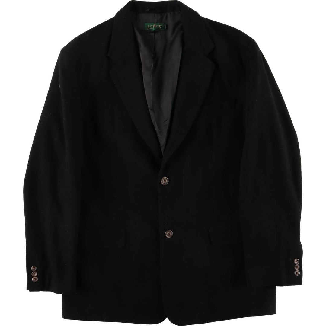 90'S J.Crew wool tailored jacket, men's size XL, vintage wool black type Vintage Second Hand