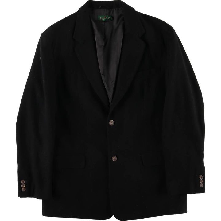 90'S J.Crew wool tailored jacket, men's size XL, vintage wool black type Vintage Second Hand