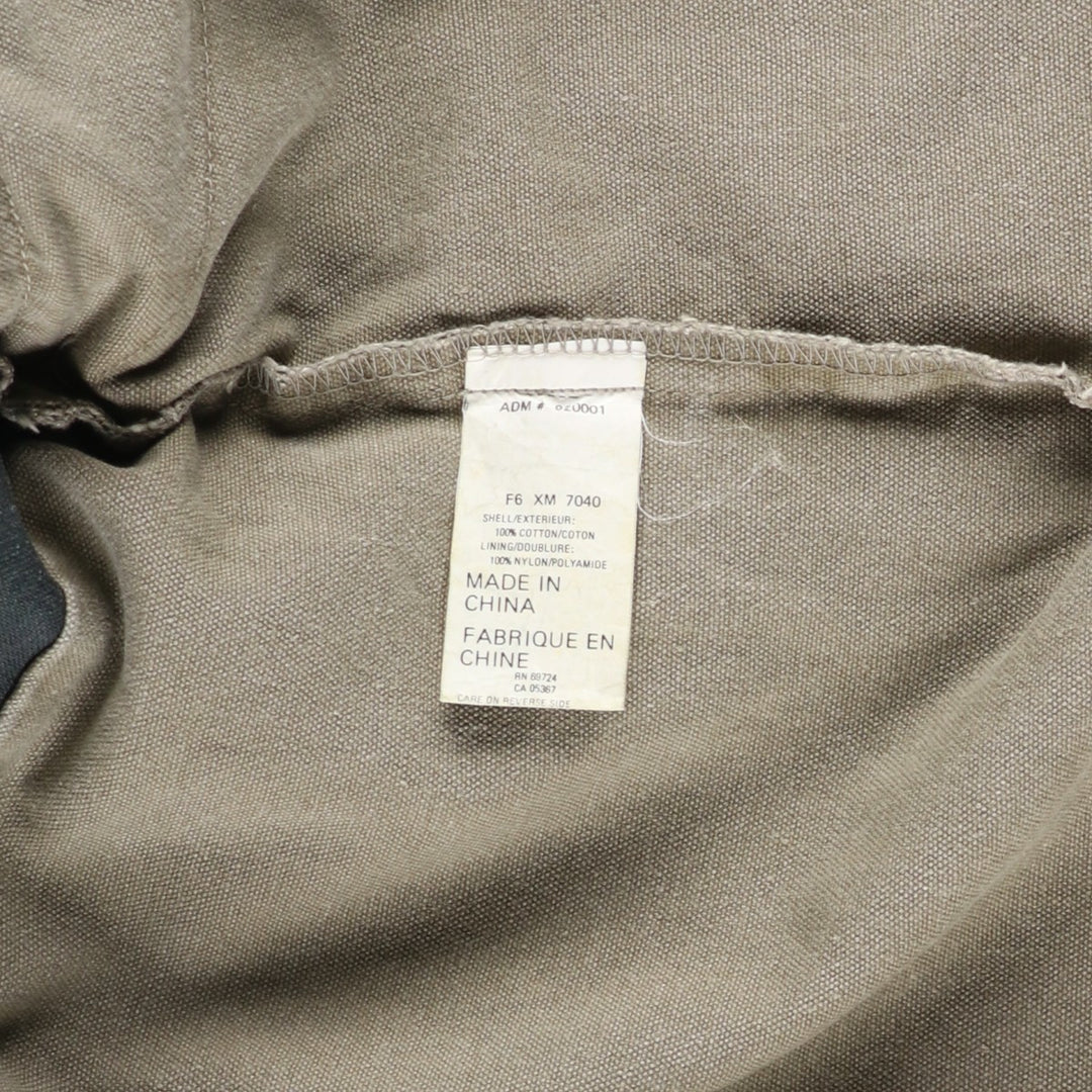 90s-00'S Vintage Columbia Duck Hunting Jacket, Men's Size L cotton Khaki type sage green Vintage Second Hand