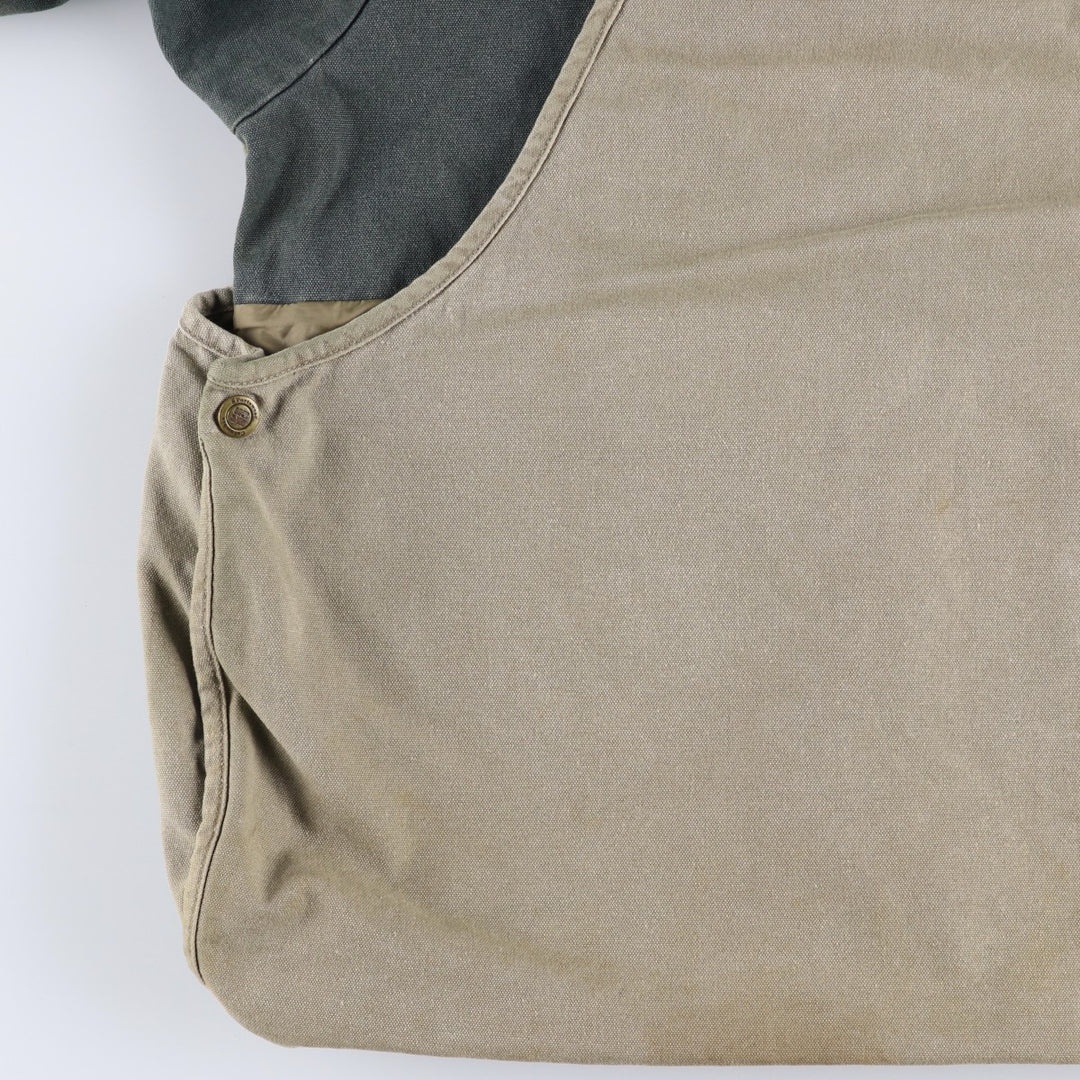 90s-00'S Vintage Columbia Duck Hunting Jacket, Men's Size L cotton Khaki type sage green Vintage Second Hand