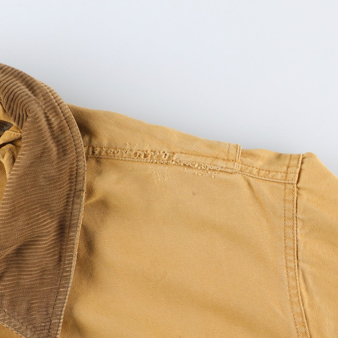 2000'S WOOLRICH Duck Hunting Jacket, Men's Size L cotton Beige type Vintage Second Hand