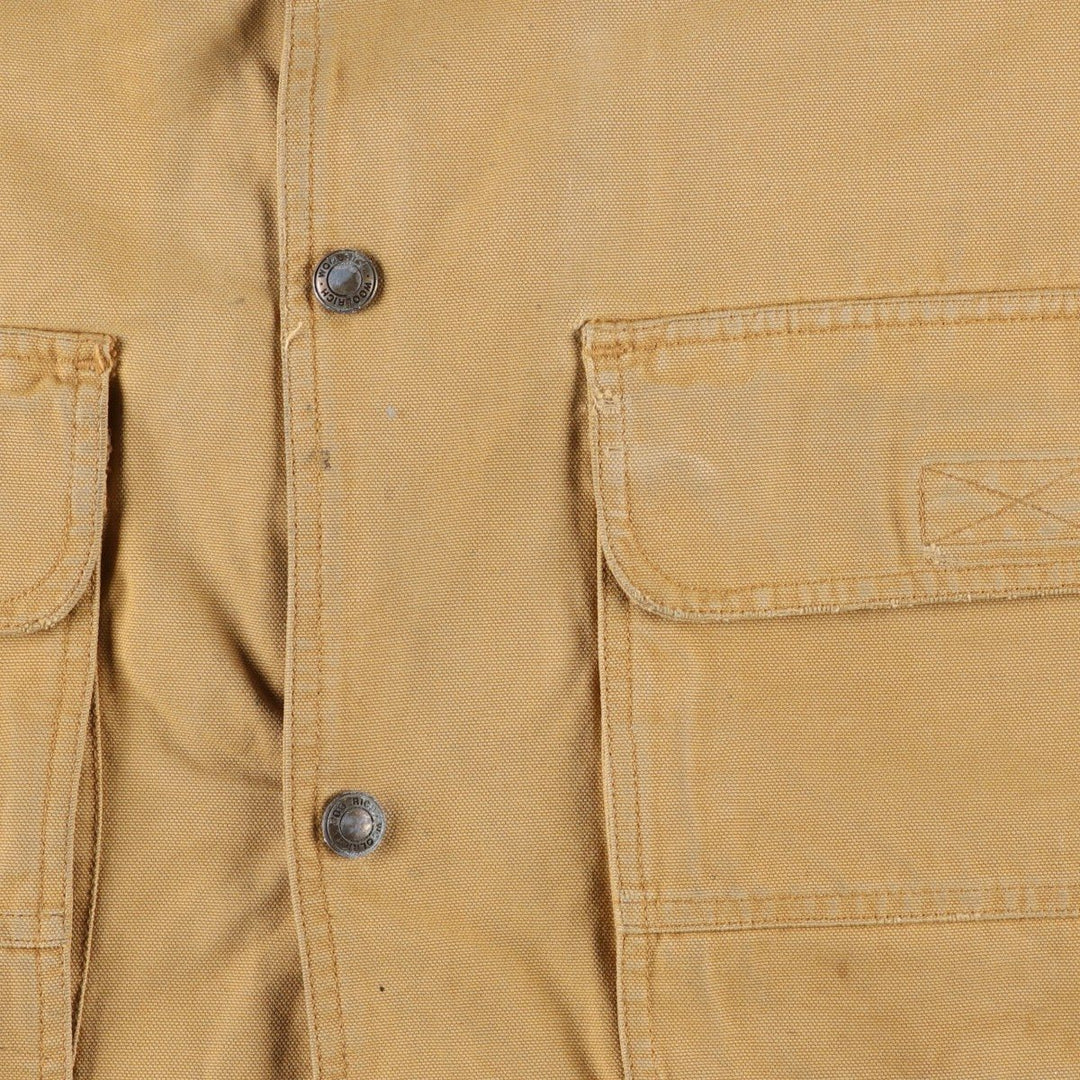 2000'S WOOLRICH Duck Hunting Jacket, Men's Size L cotton Beige type Vintage Second Hand