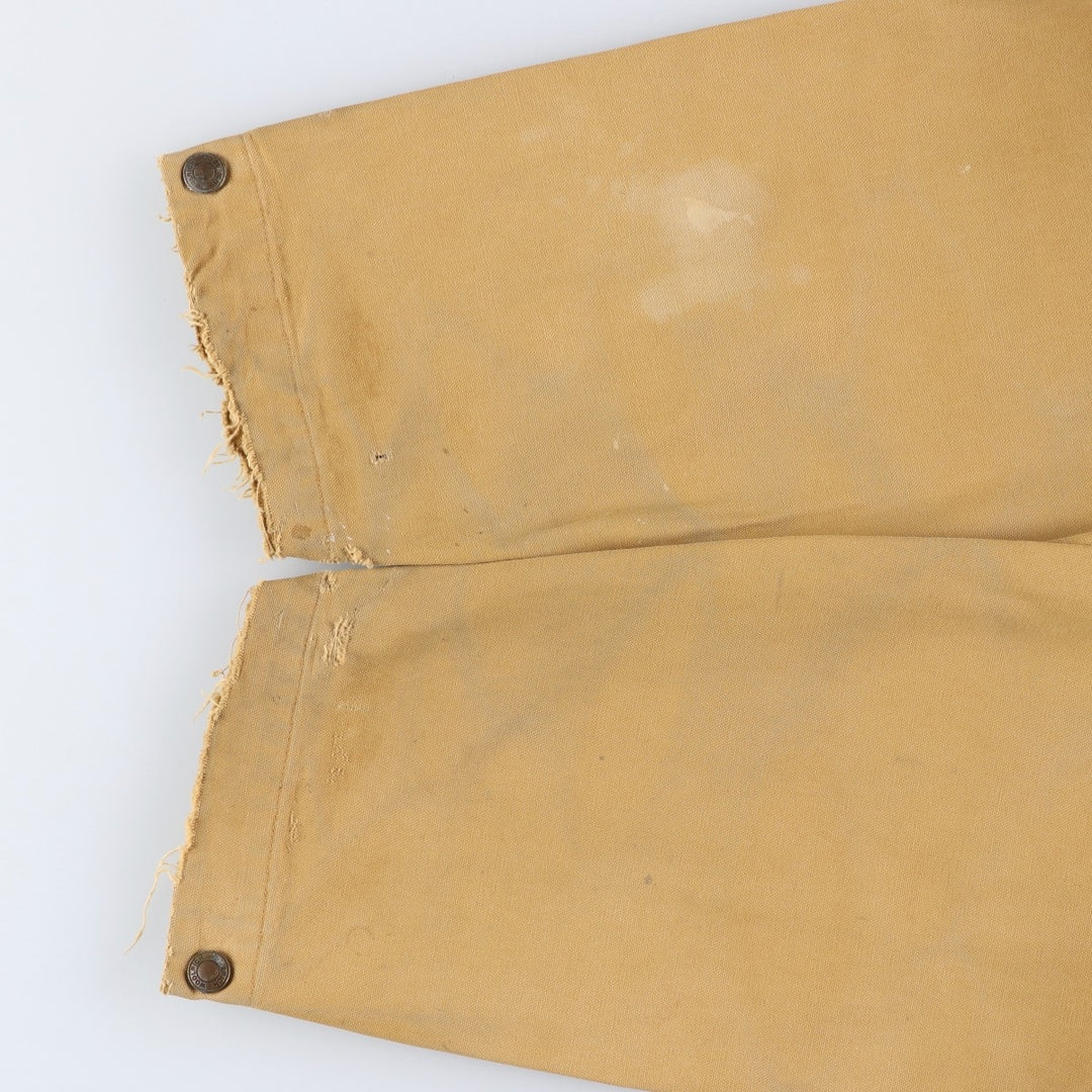 2000'S WOOLRICH Duck Hunting Jacket, Men's Size L cotton Beige type Vintage Second Hand