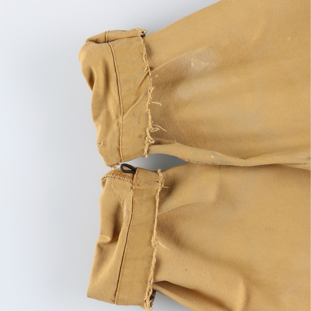 2000'S WOOLRICH Duck Hunting Jacket, Men's Size L cotton Beige type Vintage Second Hand