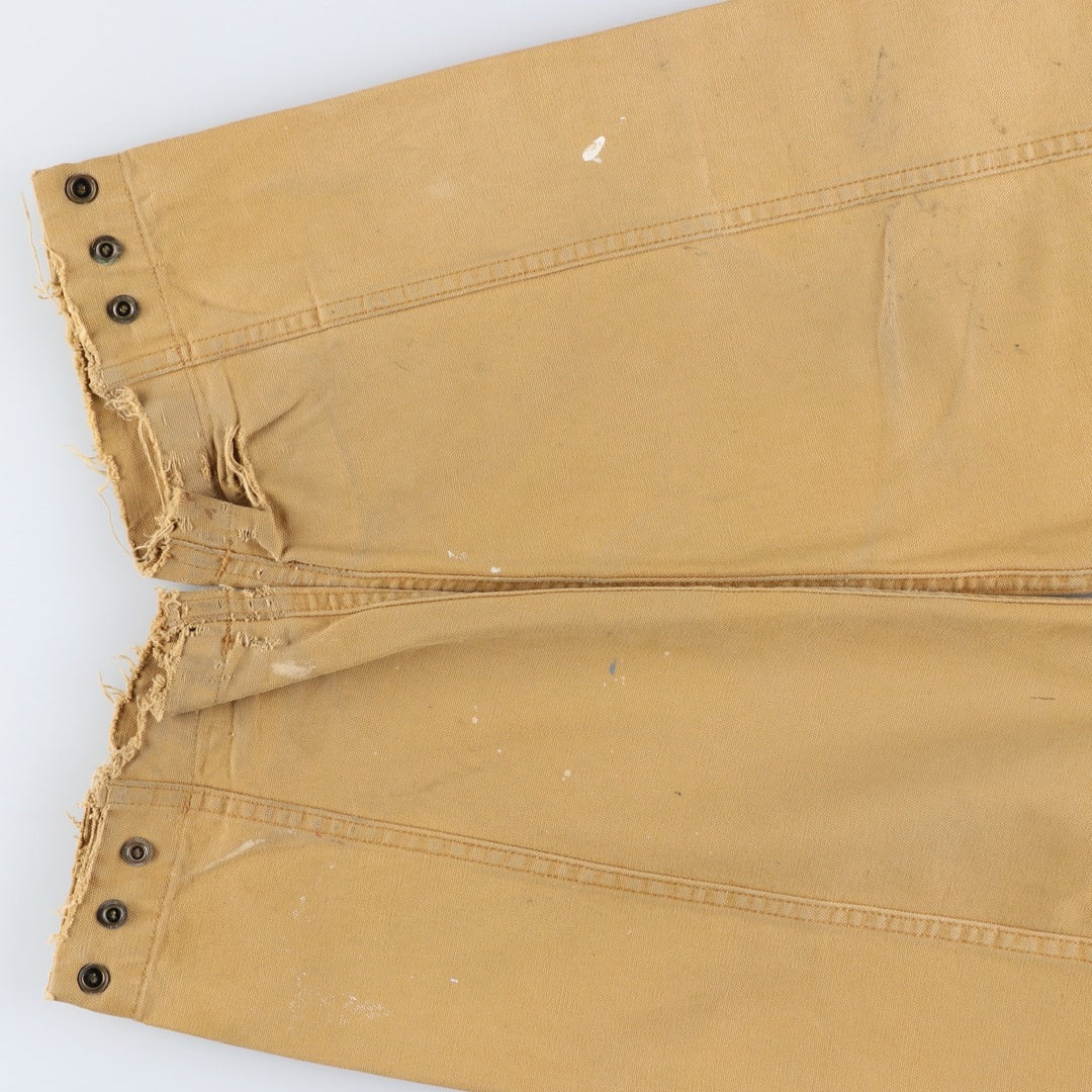 2000'S WOOLRICH Duck Hunting Jacket, Men's Size L cotton Beige type Vintage Second Hand