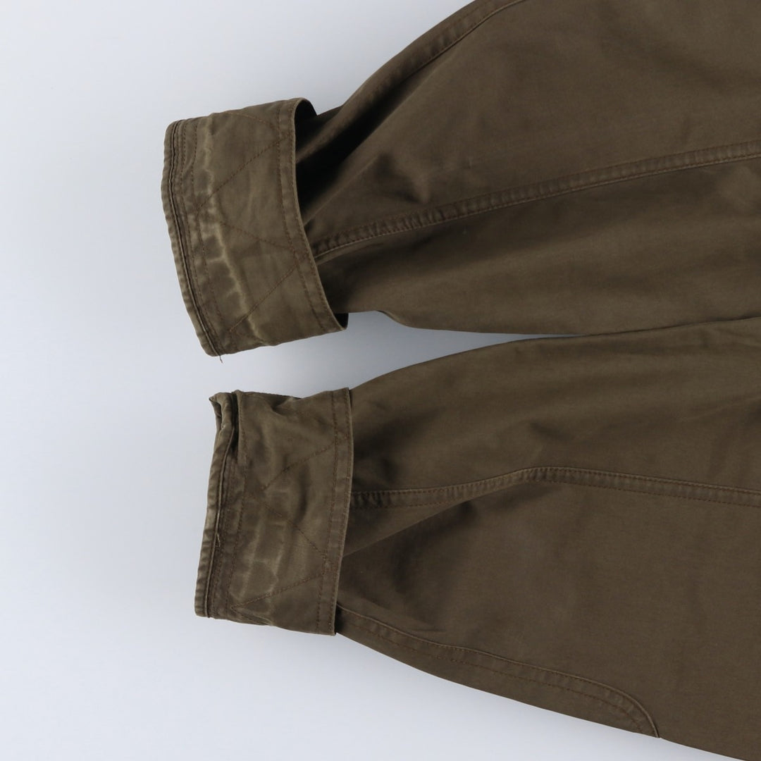 90s-00'S LLBean Vintage Military Jacket, Men's Size L cotton Khaki type Vintage Second Hand