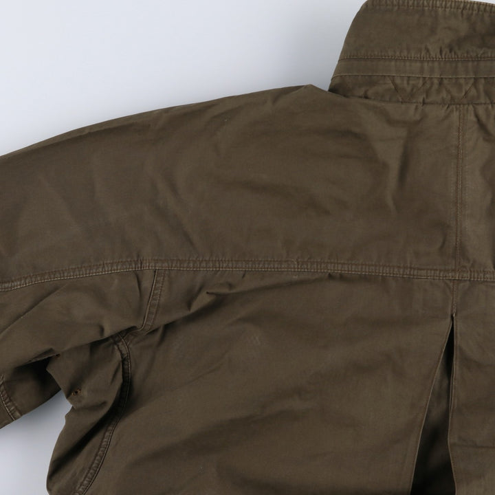 90s-00'S LLBean Vintage Military Jacket, Men's Size L cotton Khaki type Vintage Second Hand