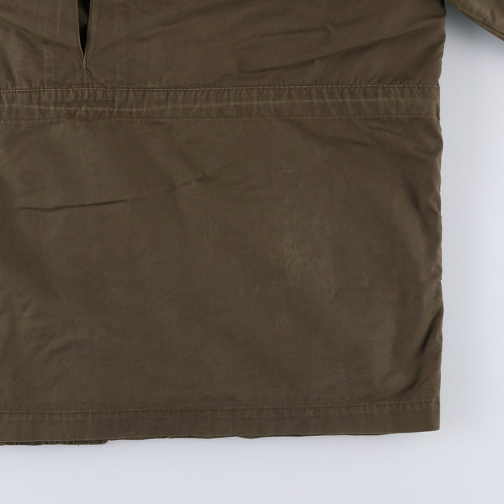 90s-00'S LLBean Vintage Military Jacket, Men's Size L cotton Khaki type Vintage Second Hand
