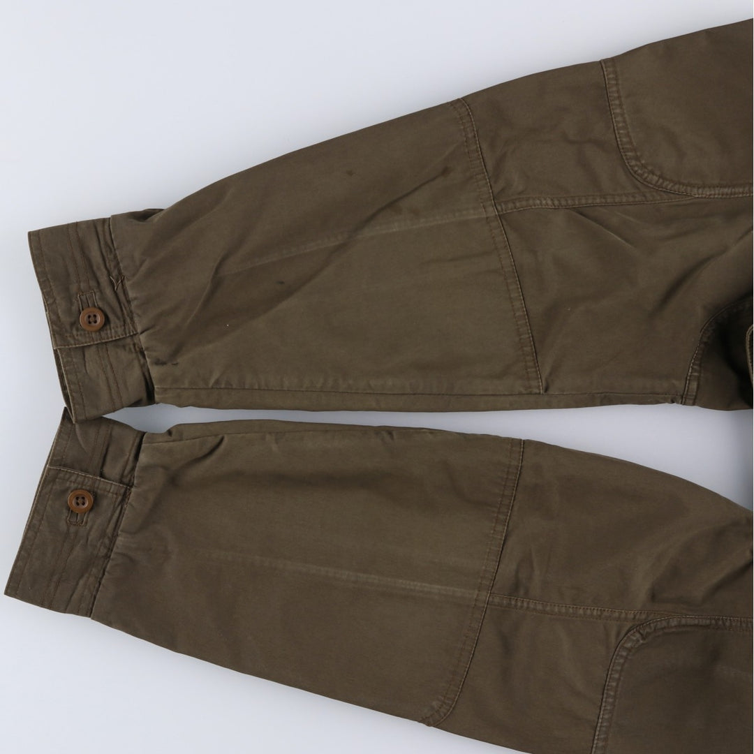 90s-00'S LLBean Vintage Military Jacket, Men's Size L cotton Khaki type Vintage Second Hand