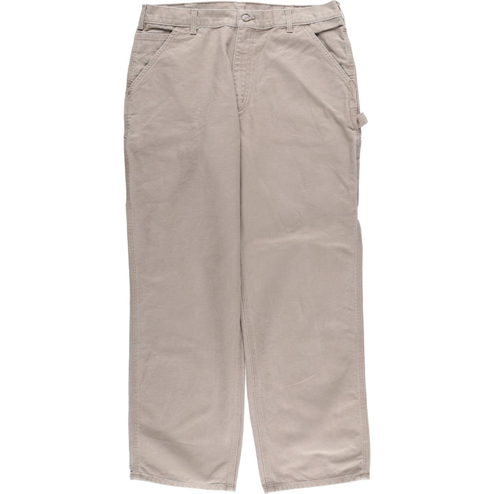 Carhartt Duck Painter Pants, Men's, W36 equivalent cotton Khaki type beige Vintage Second Hand