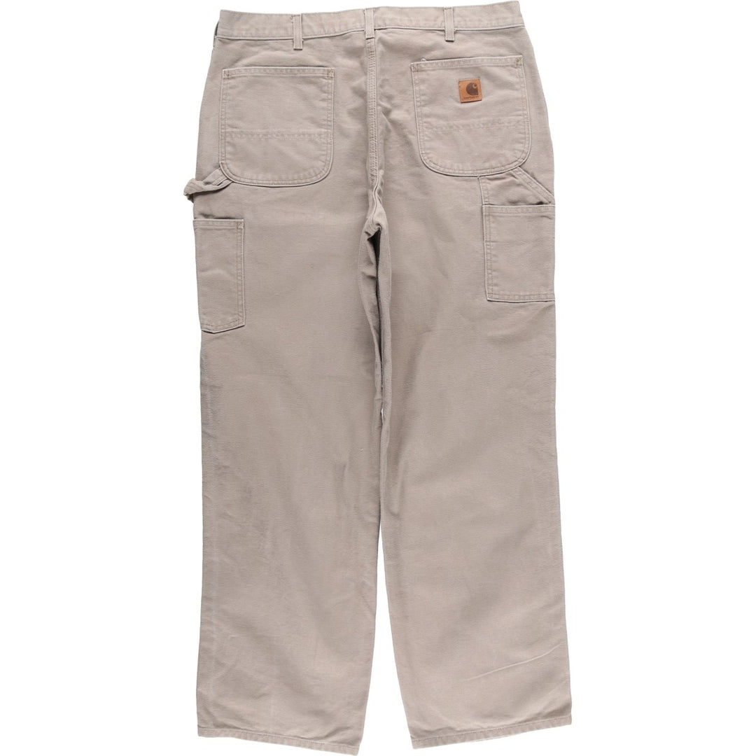 Carhartt Duck Painter Pants, Men's, W36 equivalent cotton Khaki type beige Vintage Second Hand
