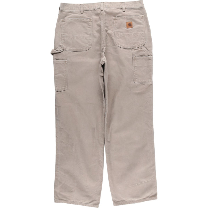 Carhartt Duck Painter Pants, Men's, W36 equivalent cotton Khaki type beige Vintage Second Hand