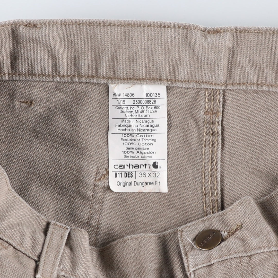 Carhartt Duck Painter Pants, Men's, W36 equivalent cotton Khaki type beige Vintage Second Hand