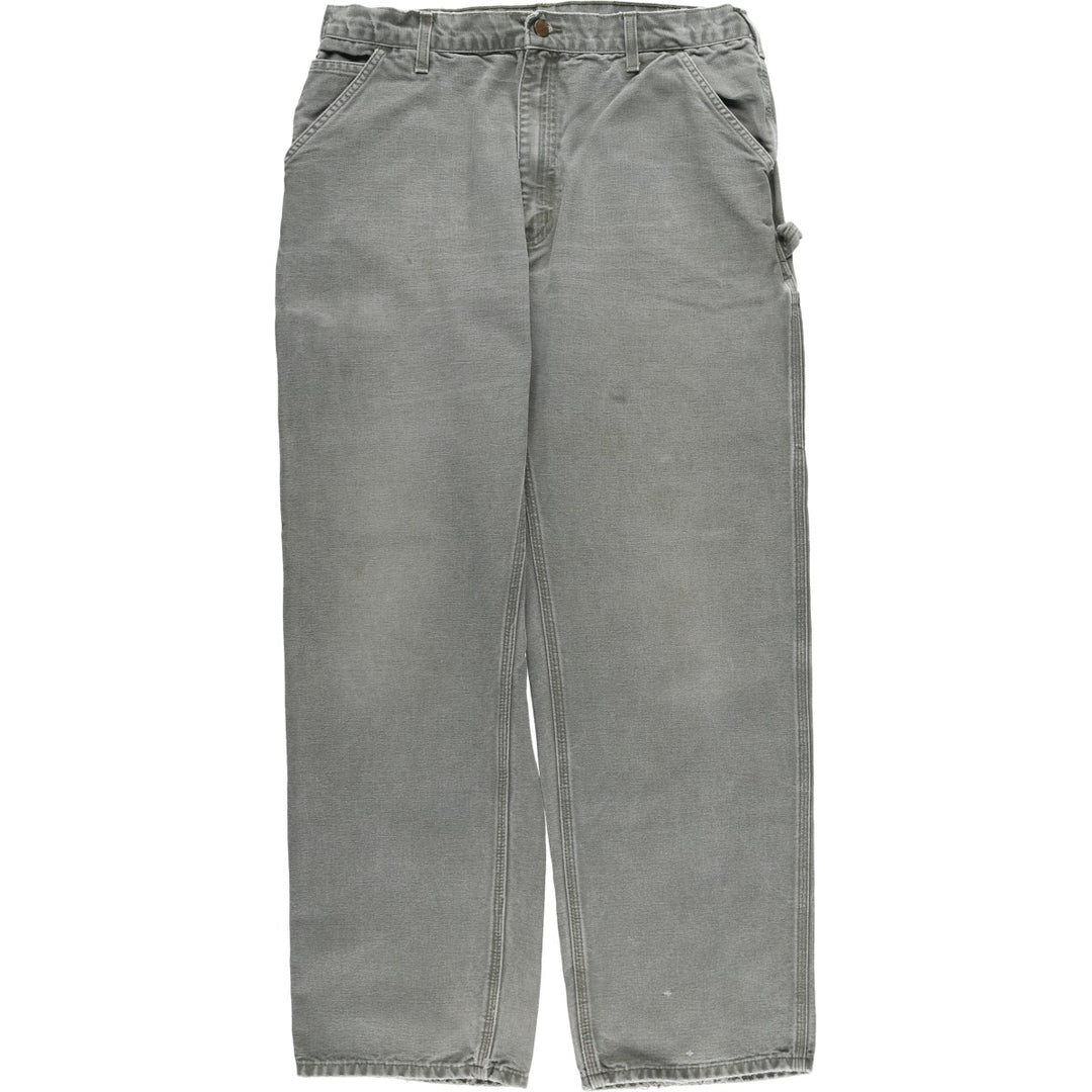 00'S Carhartt Duck Painter Pants Men's W34 equivalent cotton Charcoal Vintage Second Hand