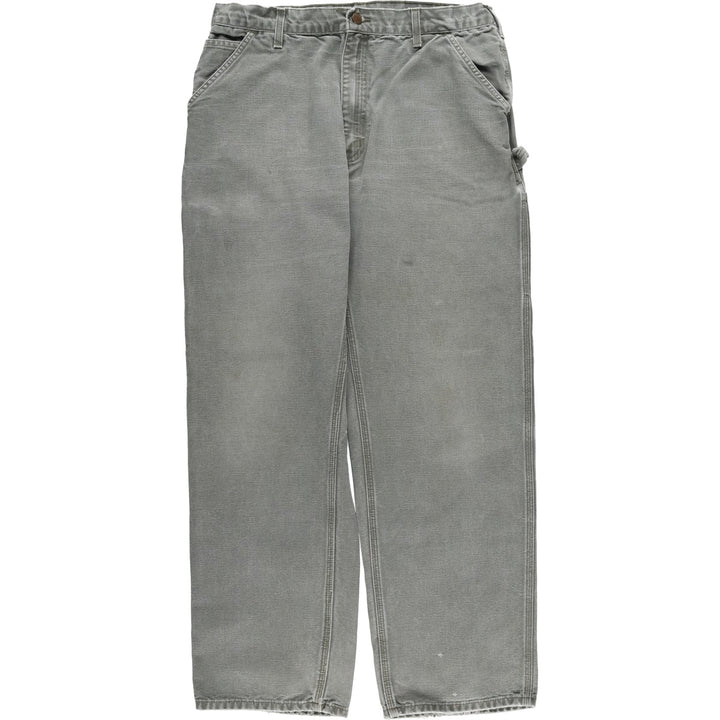 00'S Carhartt Duck Painter Pants Men's W34 equivalent cotton Charcoal Vintage Second Hand