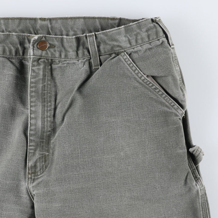00'S Carhartt Duck Painter Pants Men's W34 equivalent cotton Charcoal Vintage Second Hand