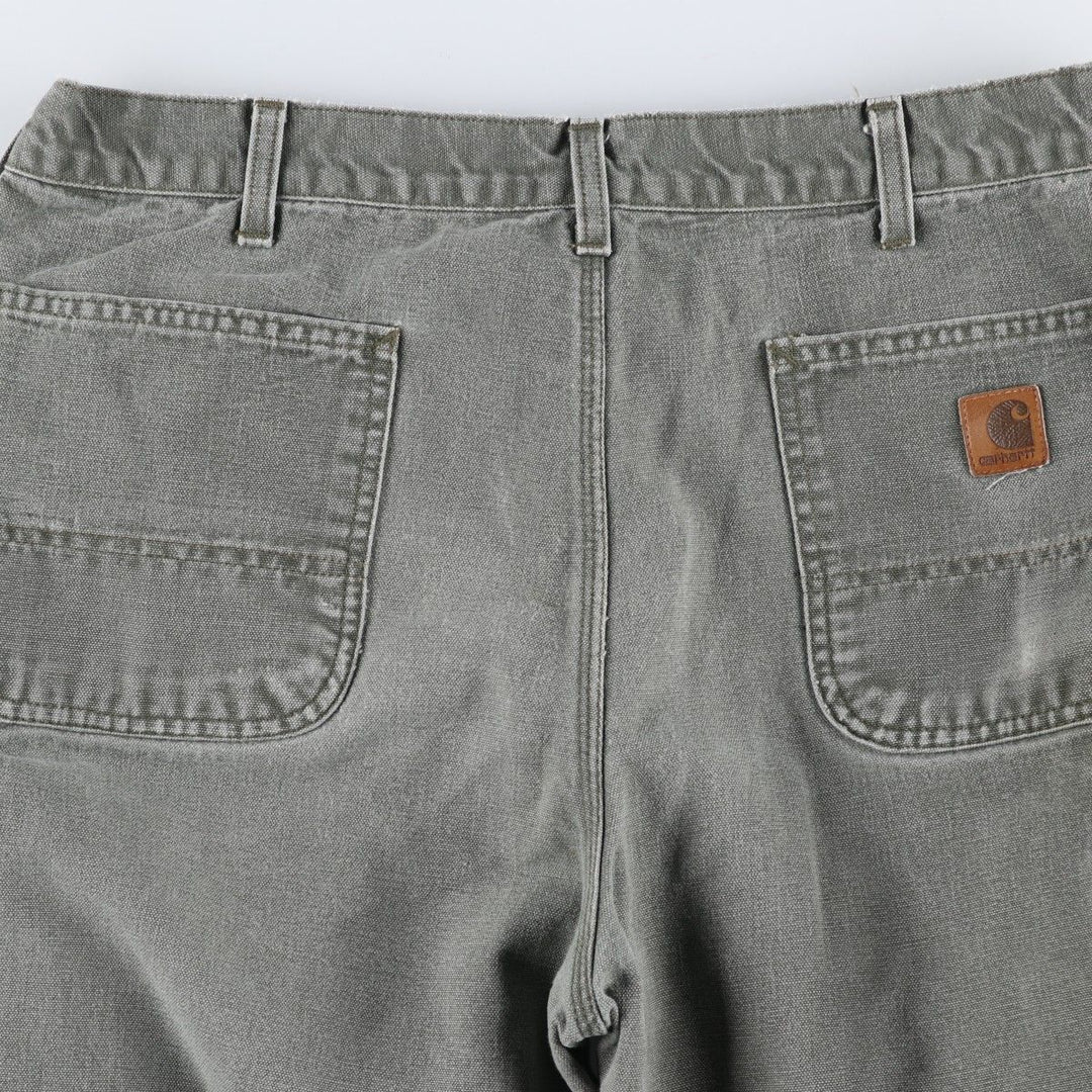 00'S Carhartt Duck Painter Pants Men's W34 equivalent cotton Charcoal Vintage Second Hand
