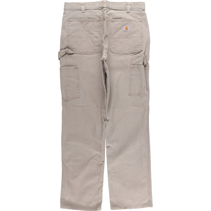 Carhartt Relaxed Fit Duck Painter Pants, Men's, W35 equivalent cotton Khaki type beige Vintage Second Hand
