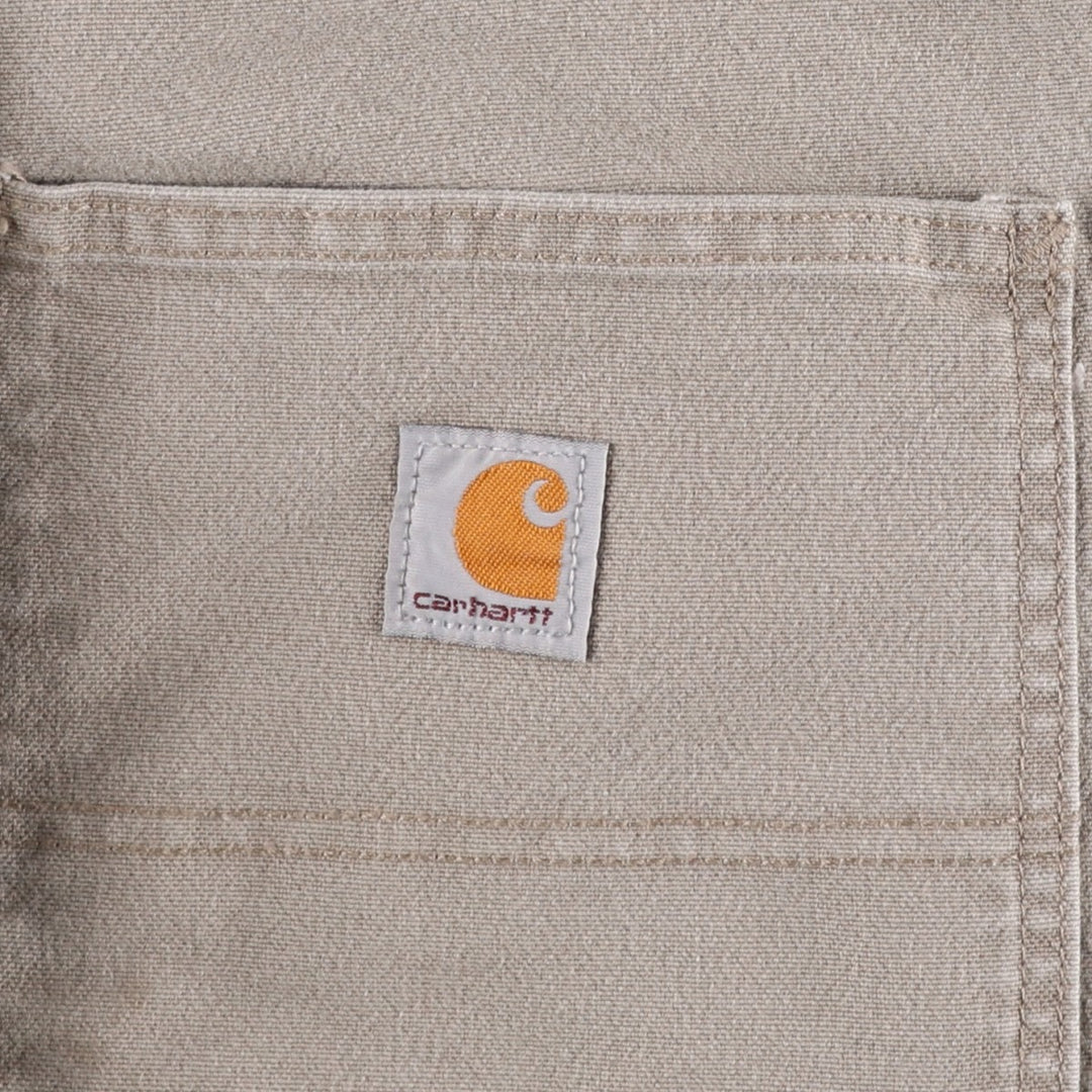 Carhartt Relaxed Fit Duck Painter Pants, Men's, W35 equivalent cotton Khaki type beige Vintage Second Hand