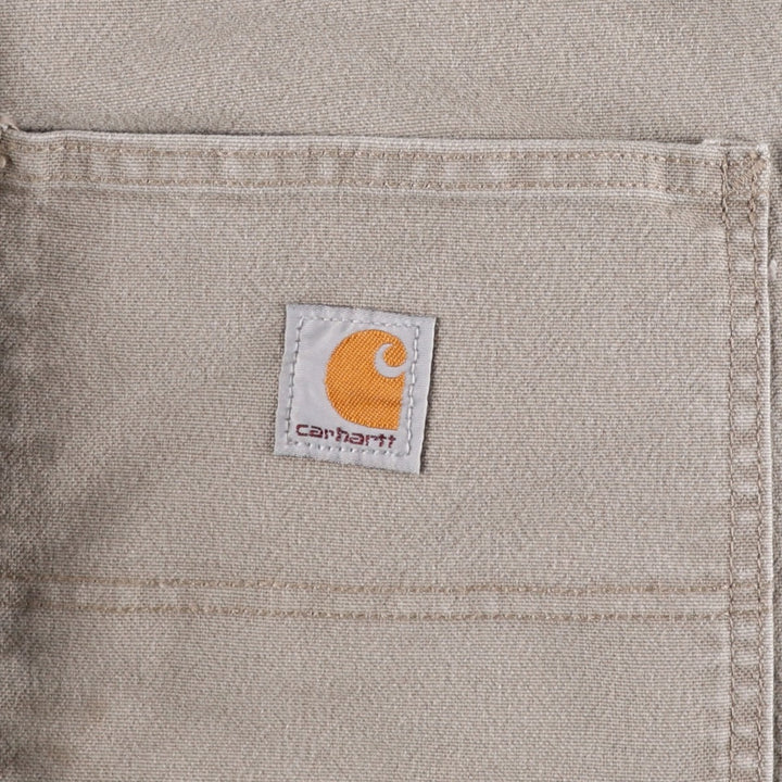 Carhartt Relaxed Fit Duck Painter Pants, Men's, W35 equivalent cotton Khaki type beige Vintage Second Hand