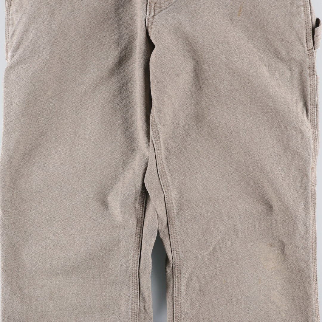 Carhartt Relaxed Fit Duck Painter Pants, Men's, W35 equivalent cotton Khaki type beige Vintage Second Hand