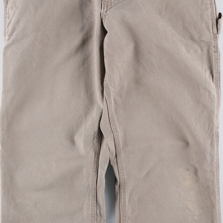 Carhartt Relaxed Fit Duck Painter Pants, Men's, W35 equivalent cotton Khaki type beige Vintage Second Hand