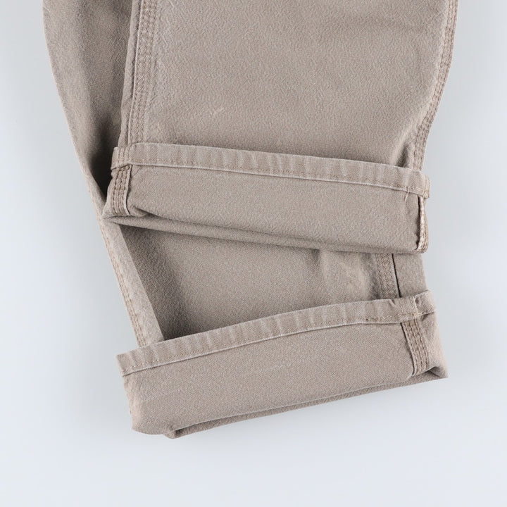 Carhartt Relaxed Fit Duck Painter Pants, Men's, W35 equivalent cotton Khaki type beige Vintage Second Hand
