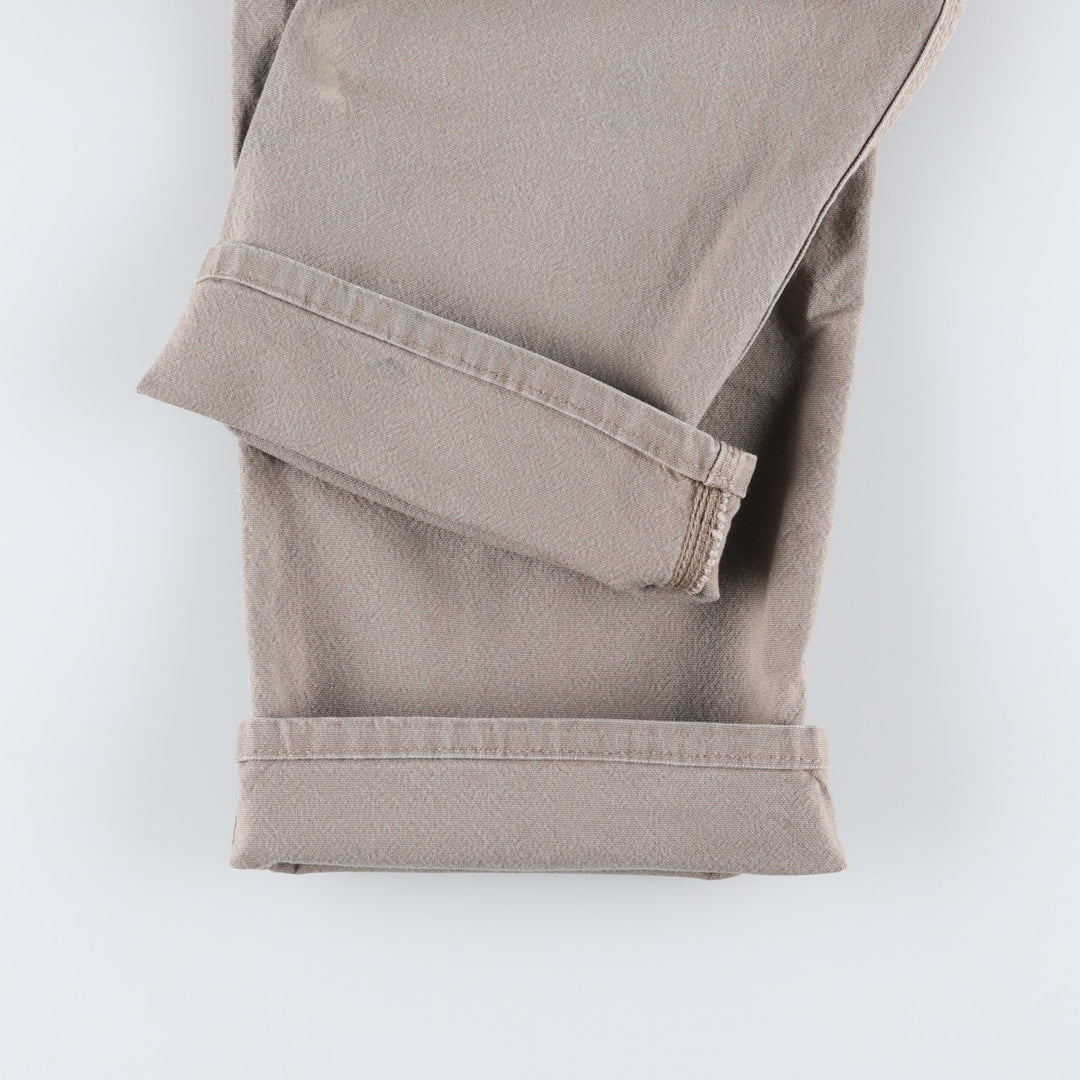 Carhartt Relaxed Fit Duck Painter Pants, Men's, W35 equivalent cotton Khaki type beige Vintage Second Hand