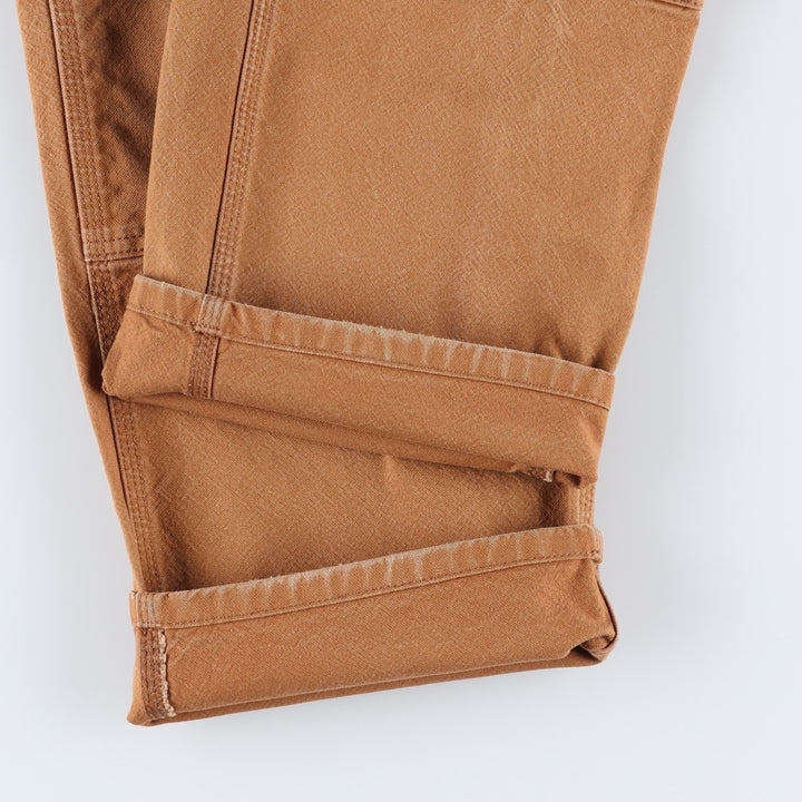 Carhartt Relaxed Fit Double Knee Duck Painter Pants, Men's Size 35 cotton beige type brown Vintage Second Hand