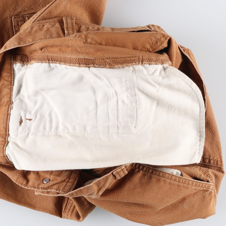 Carhartt Relaxed Fit Double Knee Duck Painter Pants, Men's Size 35 cotton beige type brown Vintage Second Hand