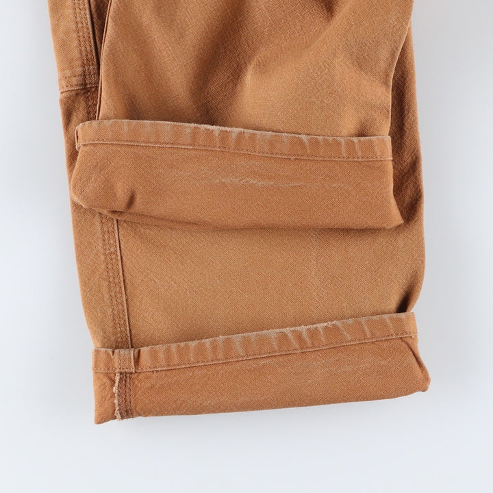 Carhartt Relaxed Fit Double Knee Duck Painter Pants, Men's Size 35 cotton beige type brown Vintage Second Hand