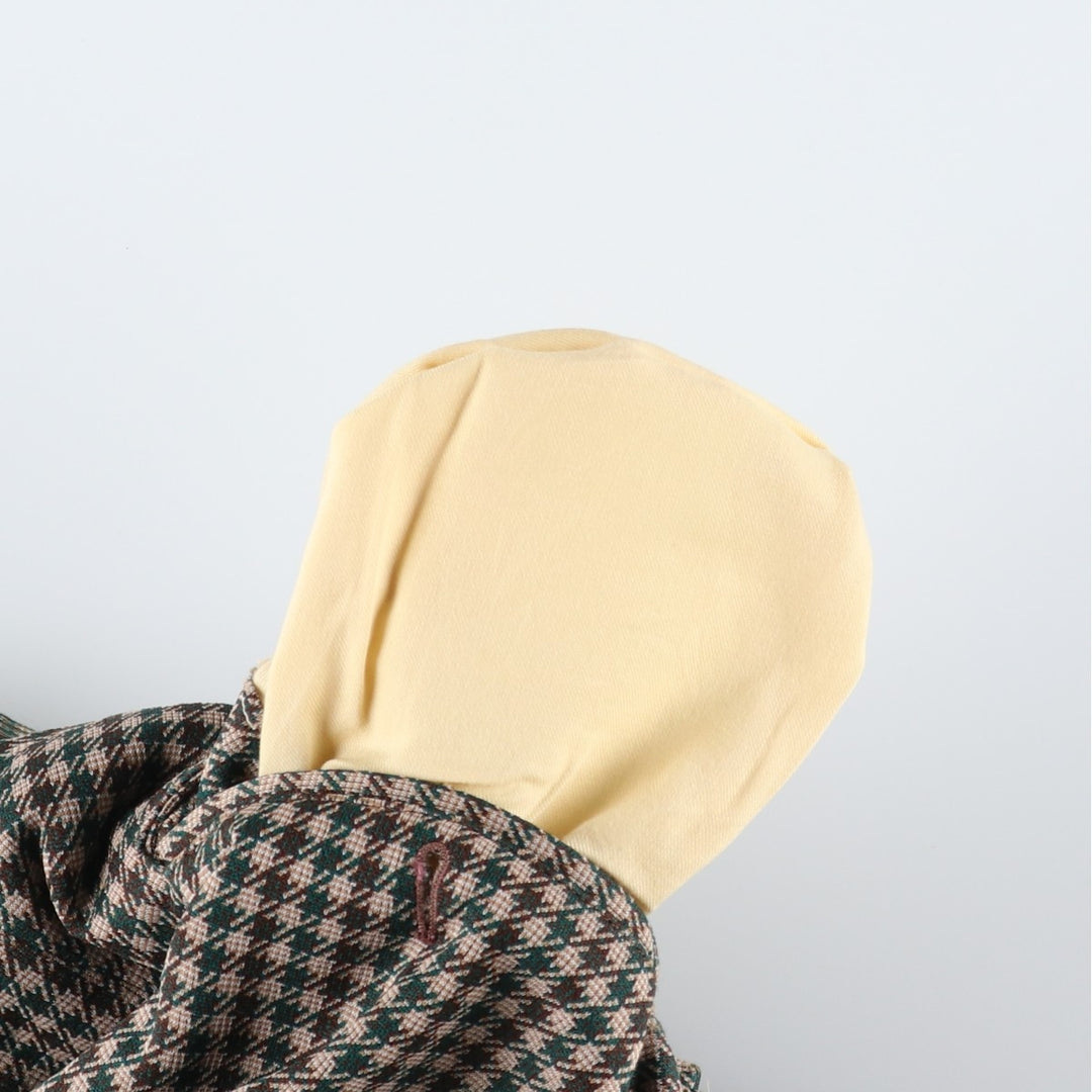 Vintage 60s-70'S Check Pattern Gingham Check Flare Pants, Men's Size W31 unclear Beige type Vintage Second Hand