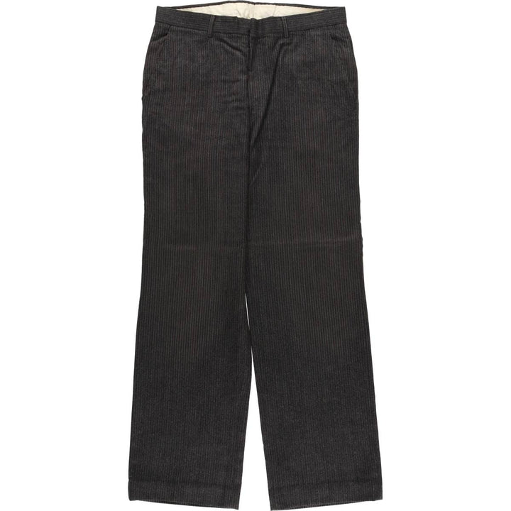 Vintage striped pattern slacks for men, size W33 unclear gray type Vintage Second Hand