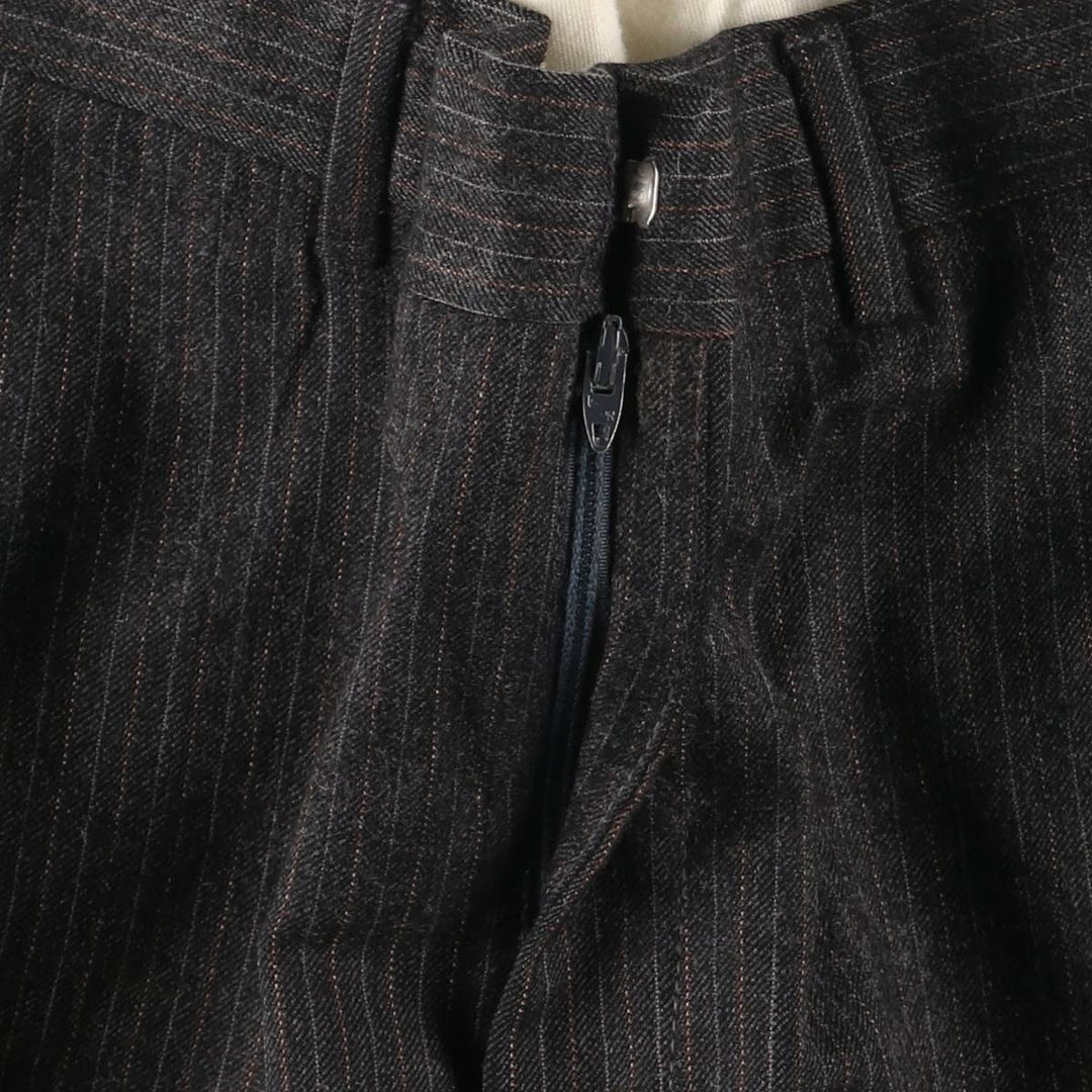 Vintage striped pattern slacks for men, size W33 unclear gray type Vintage Second Hand