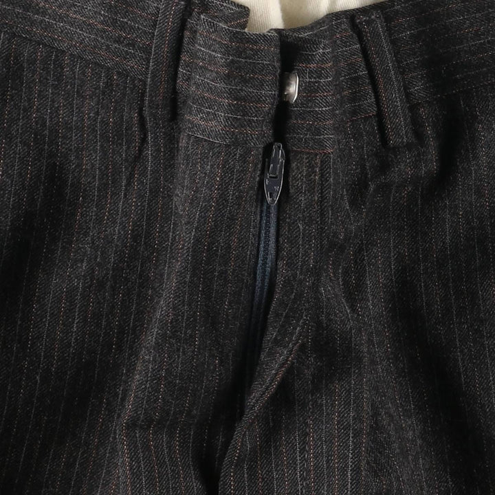 Vintage striped pattern slacks for men, size W33 unclear gray type Vintage Second Hand