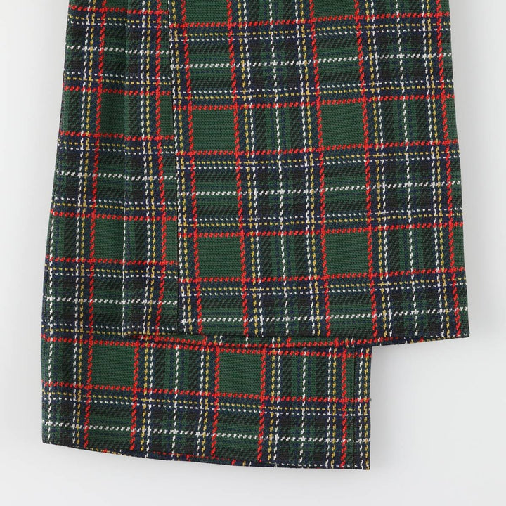 60s-70'S Sears Kings Road Check Pattern Tartan Slacks Men's Size W30 unclear red type Vintage Second Hand