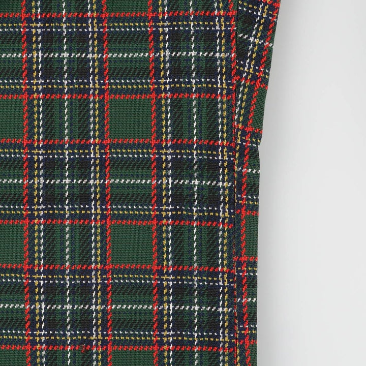 60s-70'S Sears Kings Road Check Pattern Tartan Slacks Men's Size W30 unclear red type Vintage Second Hand