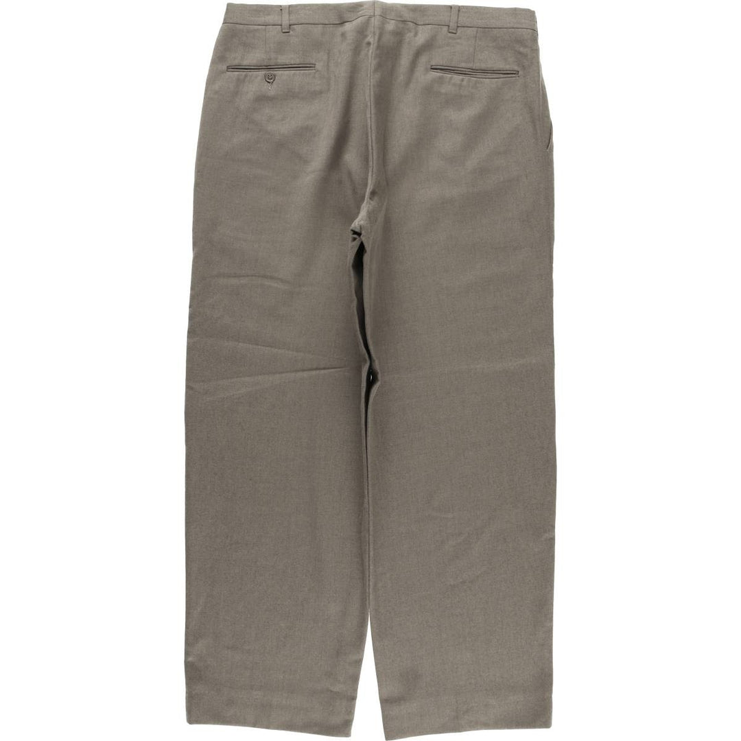 Pierre Cardin two-pleat wool pants, men's size W36, vintage wool gray type Vintage Second Hand