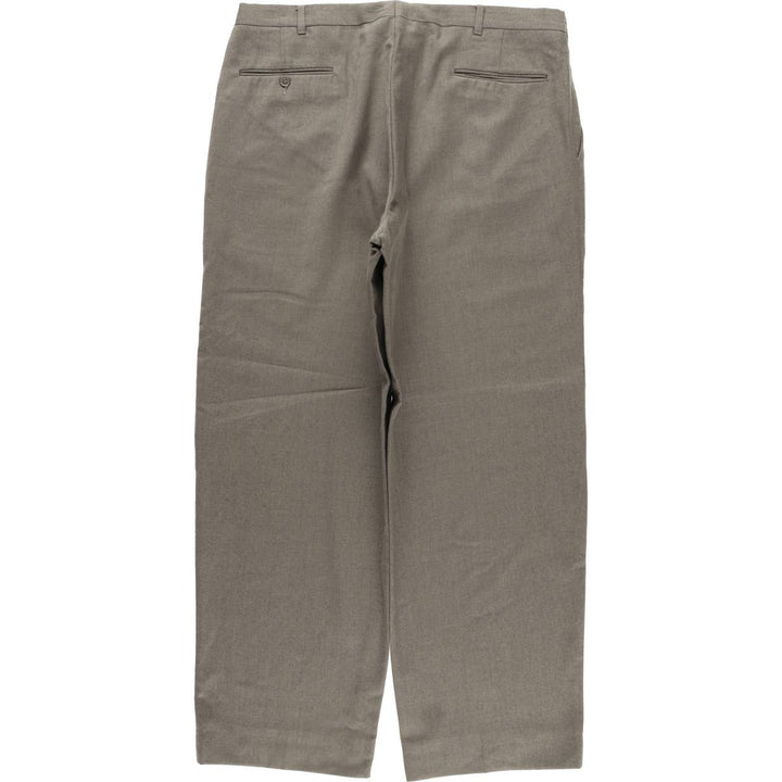 Pierre Cardin two-pleat wool pants, men's size W36, vintage wool gray type Vintage Second Hand