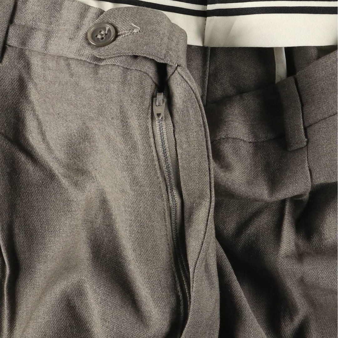 Pierre Cardin two-pleat wool pants, men's size W36, vintage wool gray type Vintage Second Hand