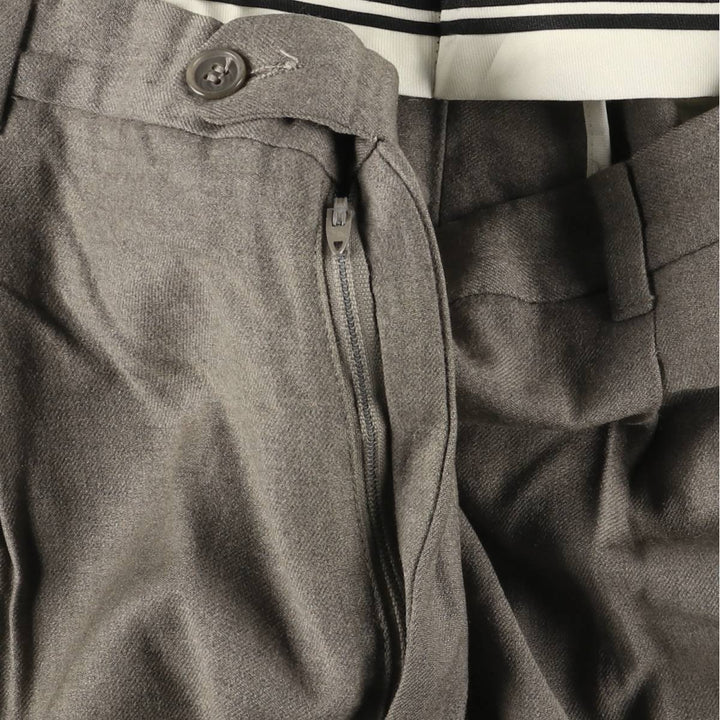 Pierre Cardin two-pleat wool pants, men's size W36, vintage wool gray type Vintage Second Hand