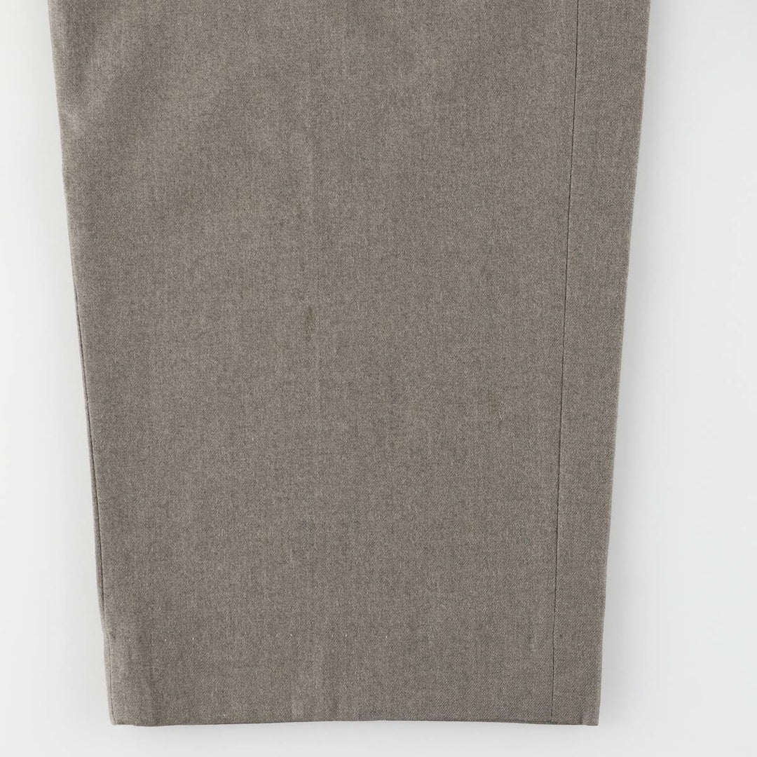 Pierre Cardin two-pleat wool pants, men's size W36, vintage wool gray type Vintage Second Hand