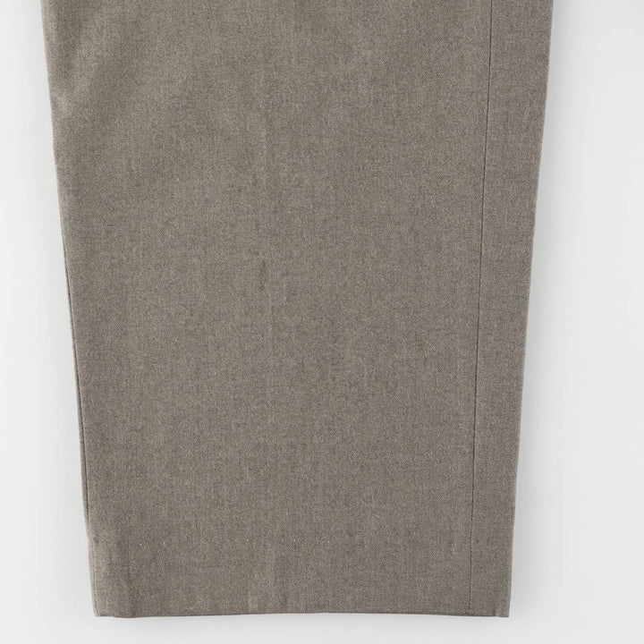 Pierre Cardin two-pleat wool pants, men's size W36, vintage wool gray type Vintage Second Hand