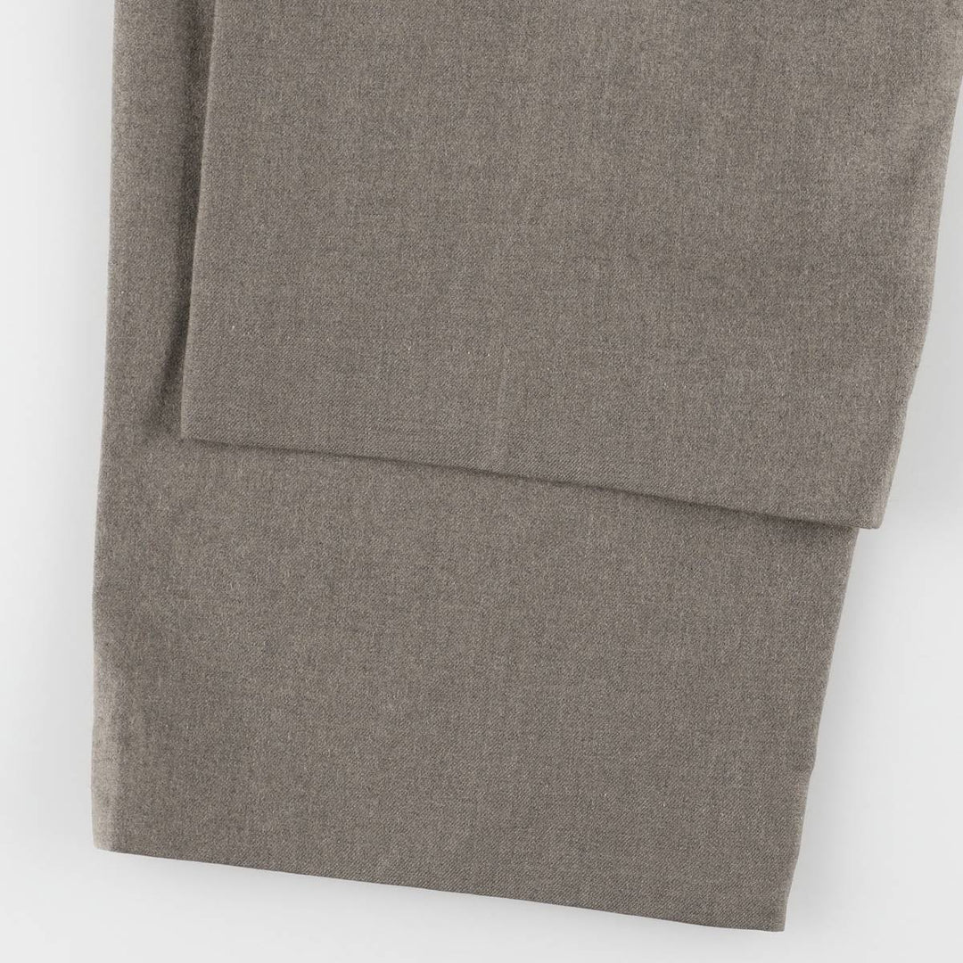 Pierre Cardin two-pleat wool pants, men's size W36, vintage wool gray type Vintage Second Hand