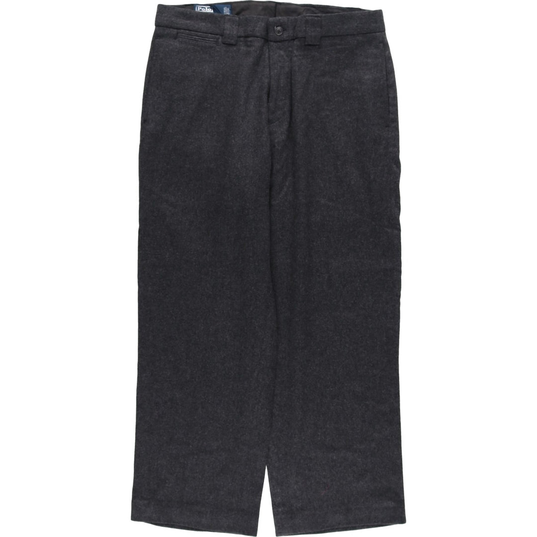 Ralph Lauren POLO by Ralph Lauren wool pants slacks men's w33 equivalent wool gray type Vintage Second Hand