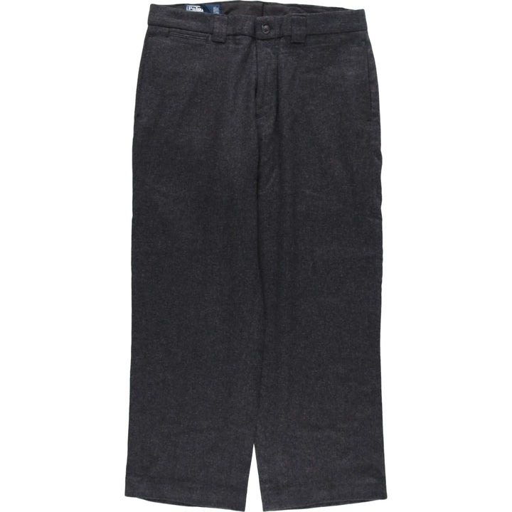 Ralph Lauren POLO by Ralph Lauren wool pants slacks men's w33 equivalent wool gray type Vintage Second Hand