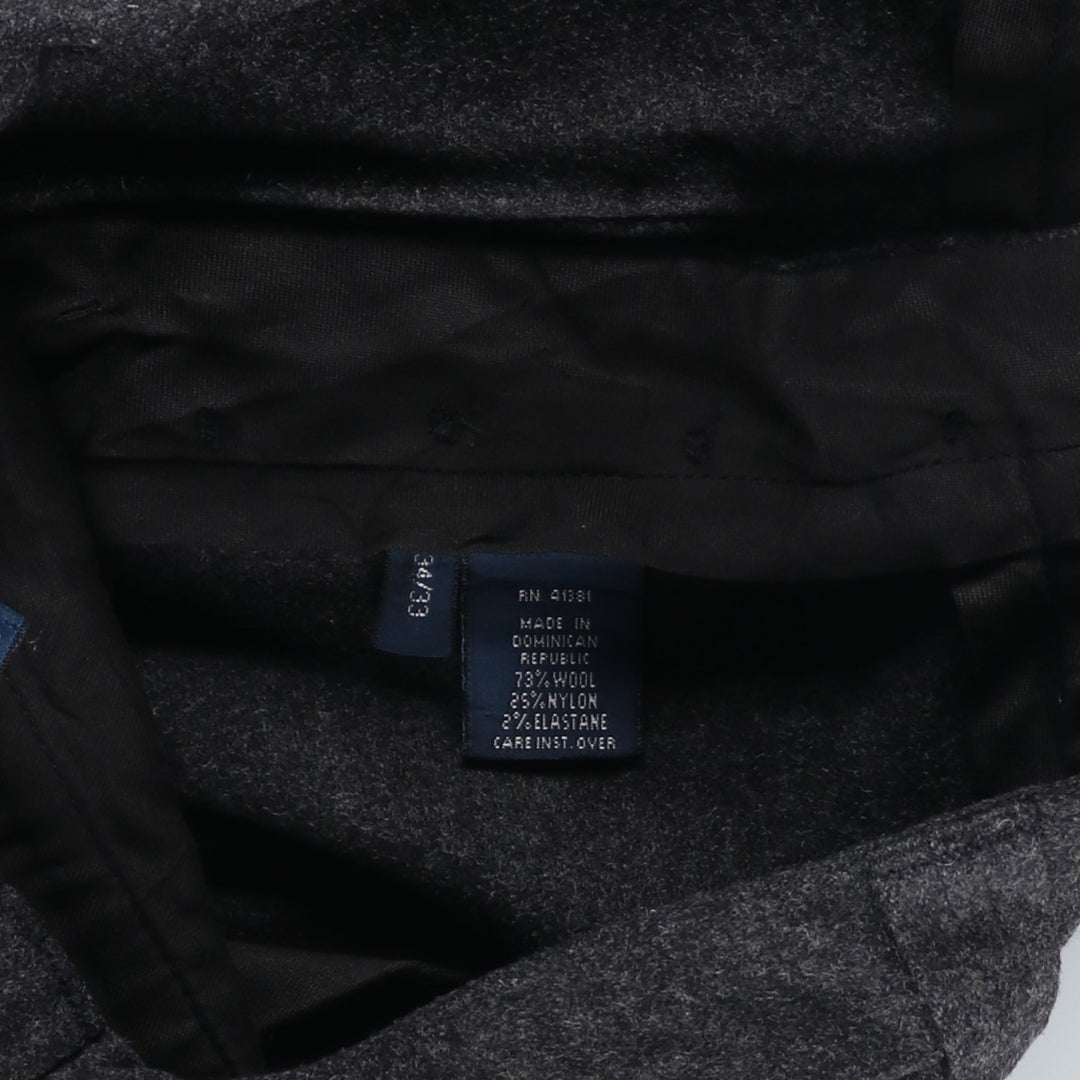 Ralph Lauren POLO by Ralph Lauren wool pants slacks men's w33 equivalent wool gray type Vintage Second Hand
